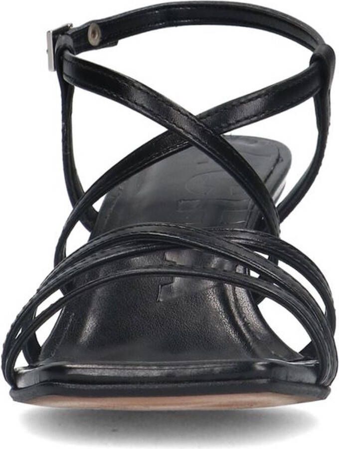Sacha Dames Zilverkleurige metallic sandalen met trechterhak - Foto 6