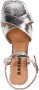 Sacha Dames Zilverkleurige metallic platform sandalen met hak - Thumbnail 5