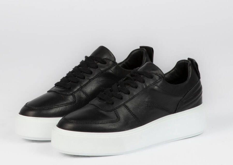 Sacha leren plateau sneakers zwart - Foto 2