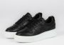 Sacha leren plateau sneakers zwart - Thumbnail 2