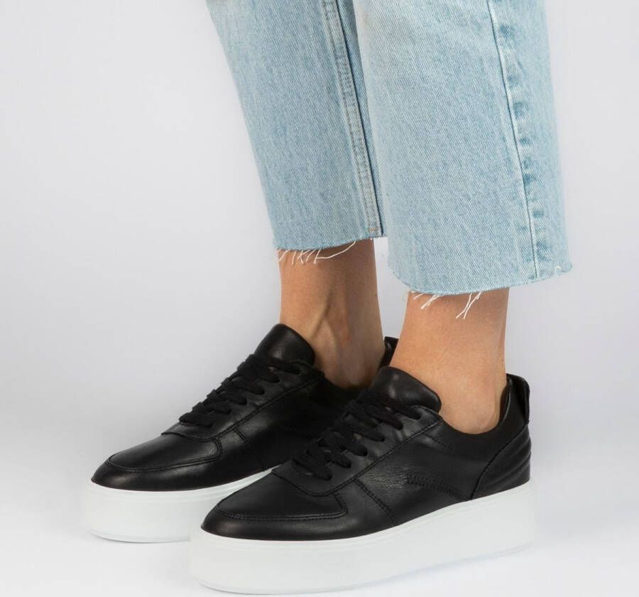 Sacha leren plateau sneakers zwart - Foto 3