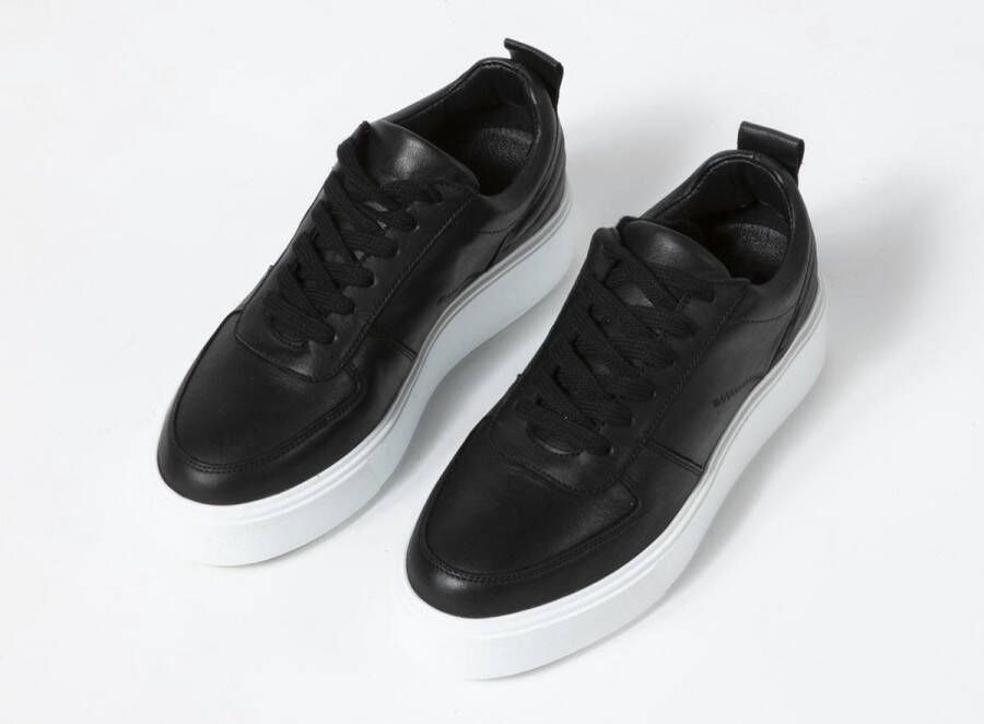 Sacha leren plateau sneakers zwart - Foto 5