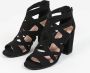 Sacha Dames Zwarte opengewerkte sandalen met hak - Thumbnail 10