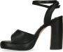 Sacha Dames Zwarte platform sandalen met hak - Thumbnail 6