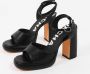 Sacha Dames Zwarte platform sandalen met hak - Thumbnail 7