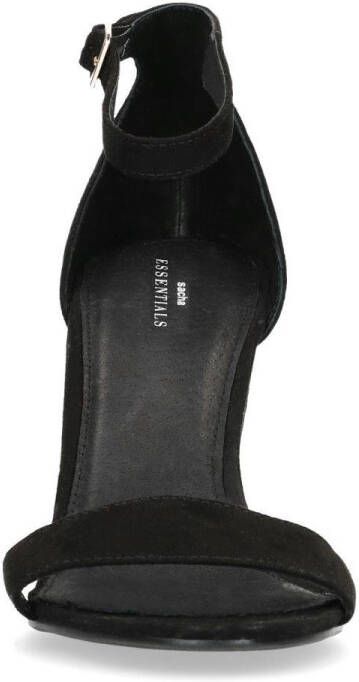 Sacha Dames Zwarte sandalen met hak