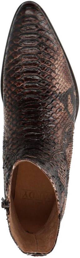 Sacha Heren Boots met snakeskin print