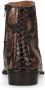 Sacha leren enkelboots met slangenprint bruin - Thumbnail 4