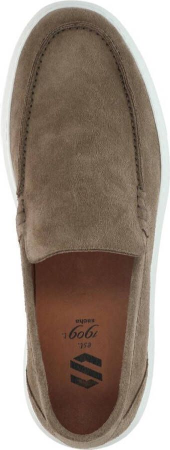 Sacha Heren Camel loafers met witte zool - Foto 5