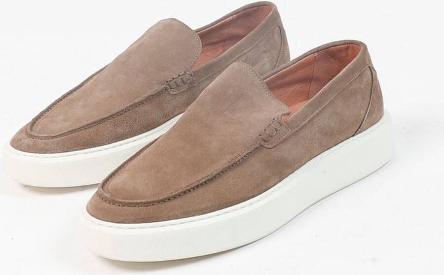 Sacha Heren Camel loafers met witte zool - Foto 9