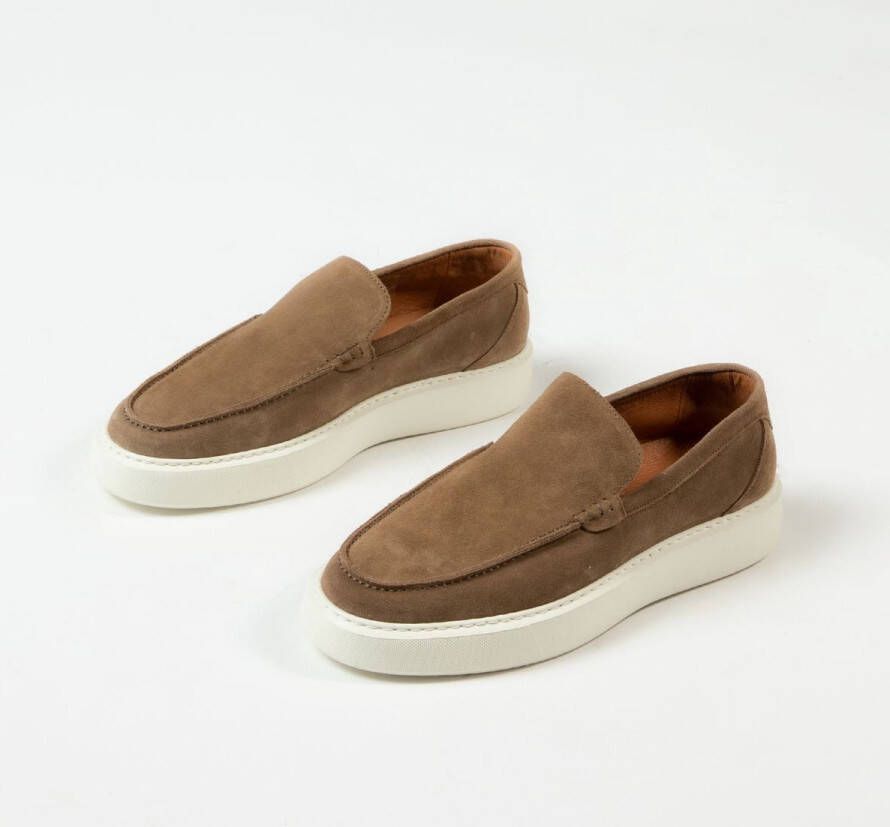 Sacha Heren Camel loafers met witte zool - Foto 10