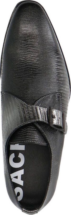 Sacha Heren Zilverkleurige metallic gespschoenen