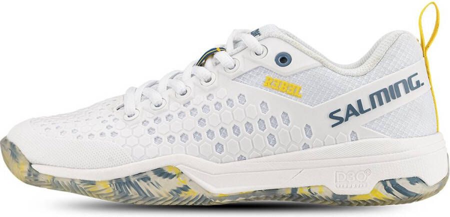 Salming 60073 Tennisbannen Schoenen White Blue Yellow Heren