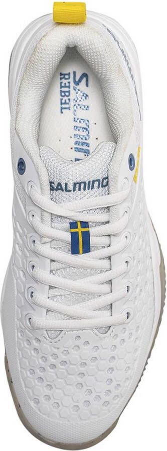 Salming 60073 Tennisbannen Schoenen White Blue Yellow Heren