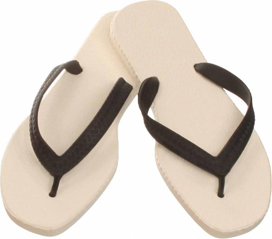 Sarraizienne teenslipper Unisex Wit Zwart