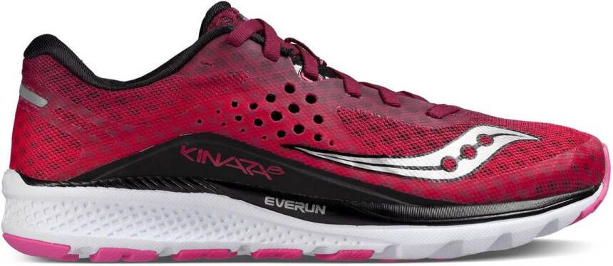 Saucony Kinvara 8 hardloopschoenen Dames Hardloopschoenen Vrouwen rood roze zilver zwart