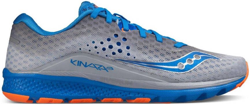 Saucony Kinvara 8 hardloopschoenen Heren Hardloopschoenen Mannen grijs blauw oranje