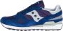 Saucony Logo Sneakers Suède Canvas Rubber Zool Blue Heren - Thumbnail 7