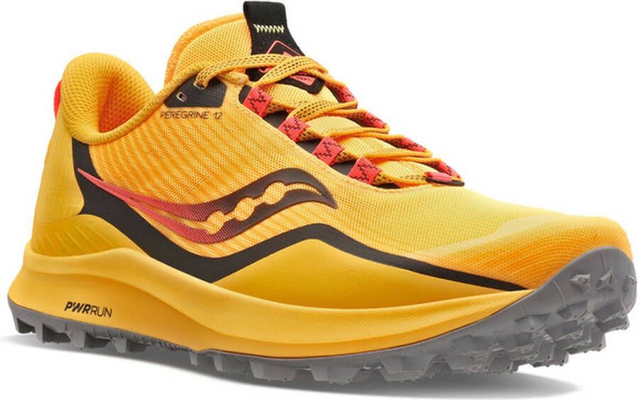 Saucony Peregrine 12 Heren Sportschoenen Hardlopen Trail geel zwart