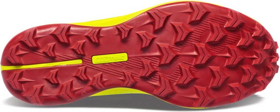 Saucony Peregrine 12 ST Heren Sportschoenen Hardlopen Trail geel rood