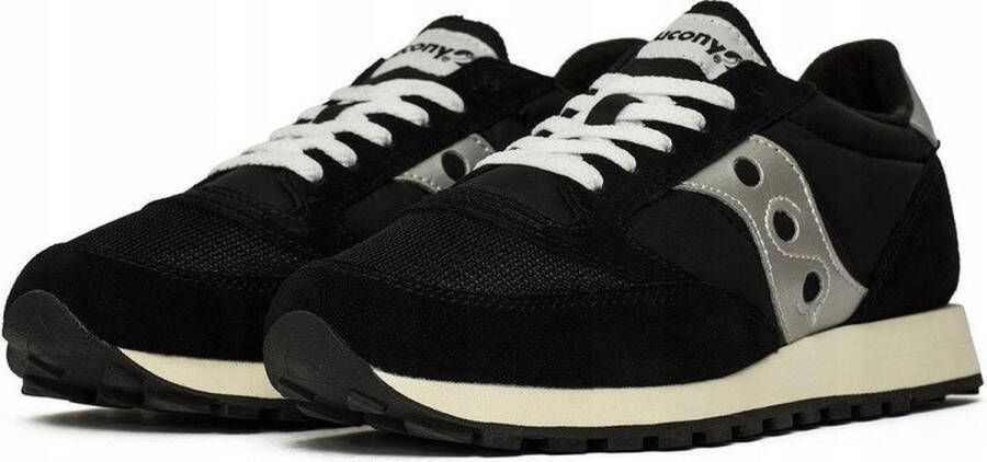 Saucony Unisex Sneakers Jazz Original Vintage Black White Zwart