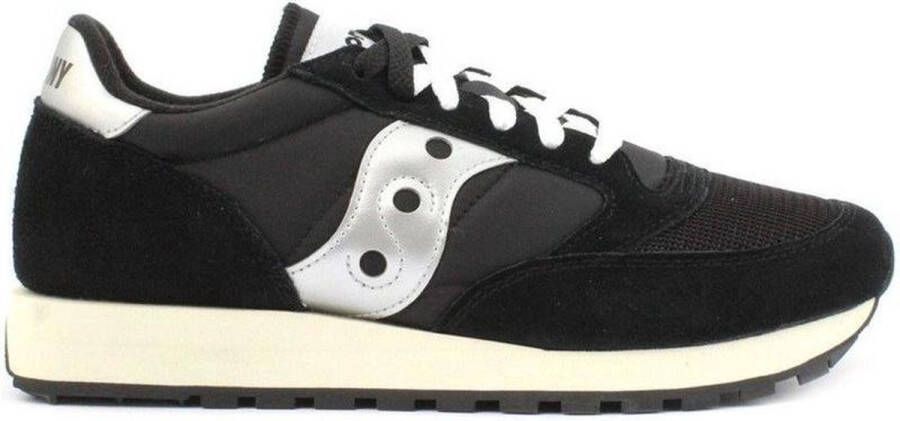 Saucony Unisex Sneakers Jazz Original Vintage Black White Zwart