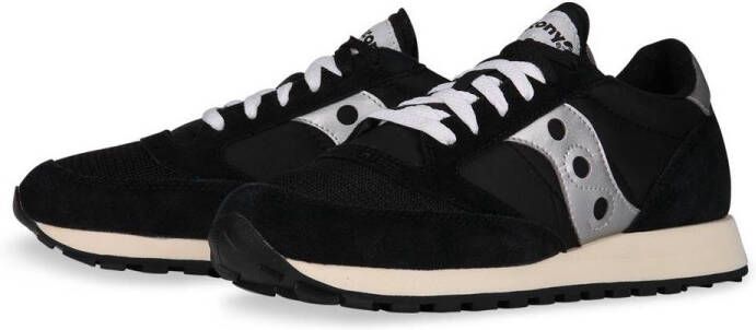 Saucony Unisex Sneakers Jazz Original Vintage Black White Zwart