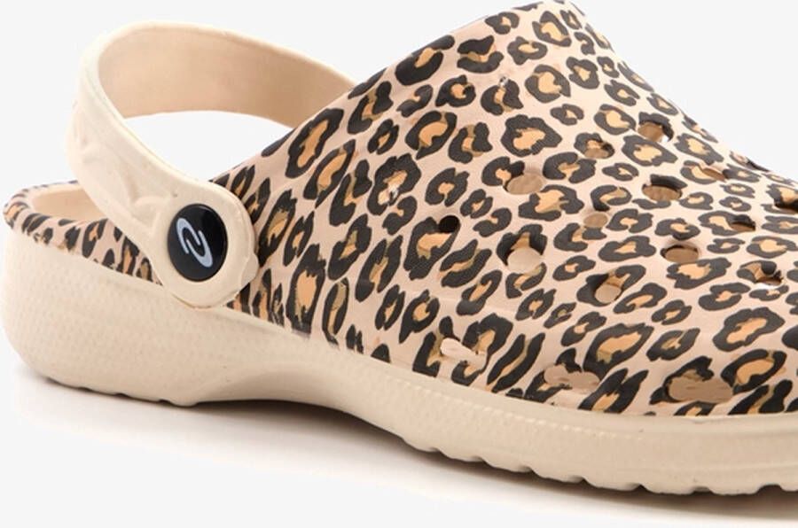 Scapino Dames klompen met panterprint Bruin Clogs