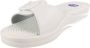 Scholl NEW MASSAGE PVC Womens White FALSO Mules White - Thumbnail 15