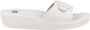 Scholl NEW MASSAGE PVC Womens White FALSO Mules White - Thumbnail 8