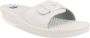 Scholl NEW MASSAGE PVC Womens White FALSO Mules White - Thumbnail 9
