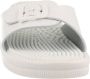 Scholl NEW MASSAGE PVC Womens White FALSO Mules White - Thumbnail 12