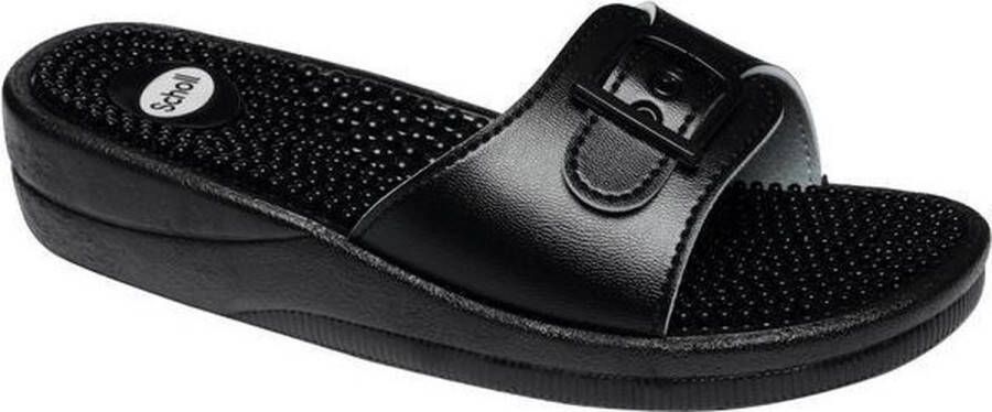 Scholl New Massage Sandalen zwart Synthetisch Dames