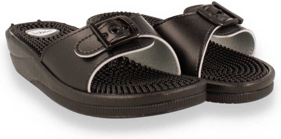 Scholl New Massage Sandalen zwart Synthetisch Dames