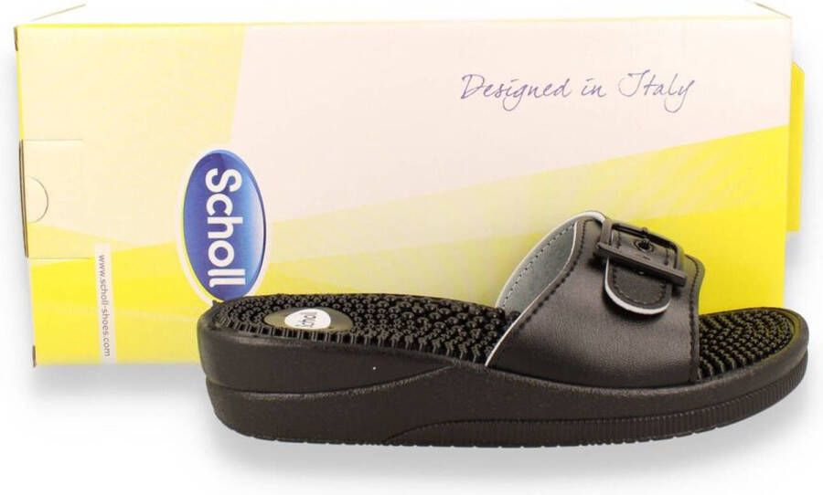 Scholl New Massage Sandalen zwart Synthetisch Dames