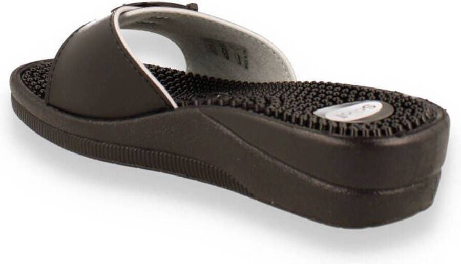 Scholl New Massage Sandalen zwart Synthetisch Dames