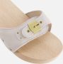 Scholl Iconic Pescura Heel White Leather Muilen - Thumbnail 6