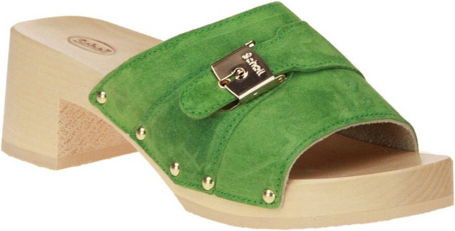 Scholl Pescura Sarah Groene Slipper