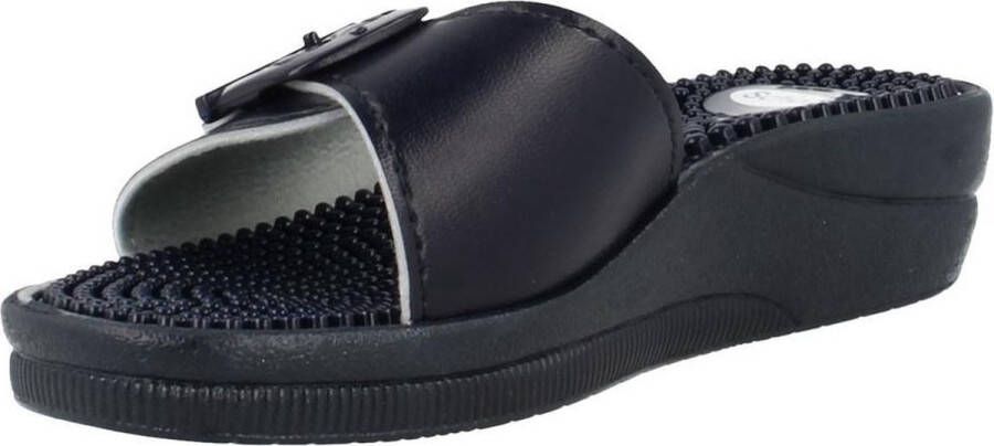 Scholl Slippers New Massage PVC Vrouwen Marineblauw