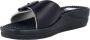 Scholl NEW MASSAGE PVC Womens Navy Blue FALSO Mules Navy Blue - Thumbnail 10