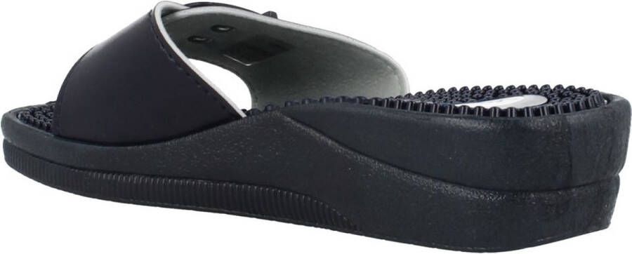 Scholl Slippers New Massage PVC Vrouwen Marineblauw