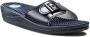 Scholl NEW MASSAGE PVC Womens Navy Blue FALSO Mules Navy Blue - Thumbnail 3
