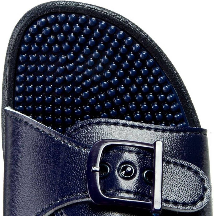 Scholl Slippers New Massage PVC Vrouwen Marineblauw
