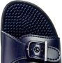 Scholl NEW MASSAGE PVC Womens Navy Blue FALSO Mules Navy Blue - Thumbnail 4