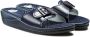 Scholl NEW MASSAGE PVC Womens Navy Blue FALSO Mules Navy Blue - Thumbnail 6
