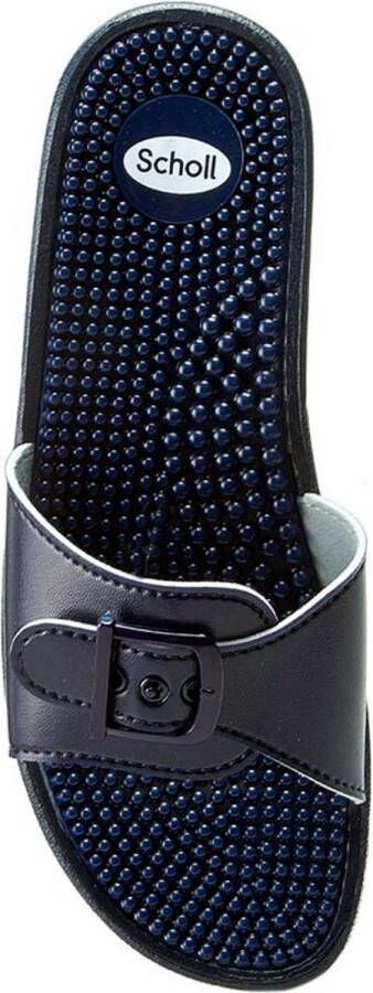 Scholl Slippers New Massage PVC Vrouwen Marineblauw