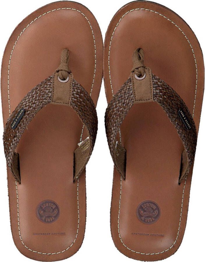 Scotch & Soda Cadelli Slippers Heren Bruin