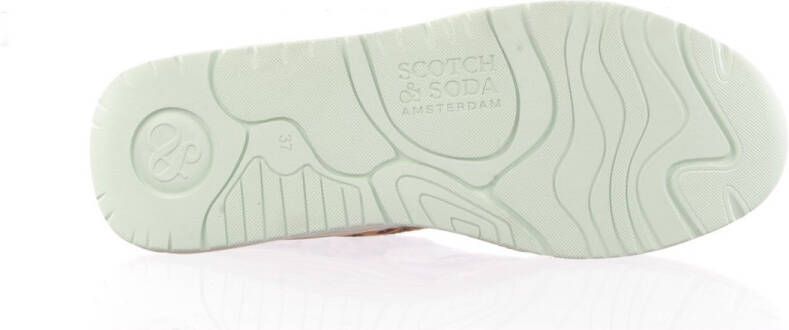 SCOTCH & SODA Celest Green Animal Chunky Wit Mesh Lage sneakers Dames - Foto 9