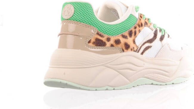 SCOTCH & SODA Celest Green Animal Chunky Wit Mesh Lage sneakers Dames - Foto 11