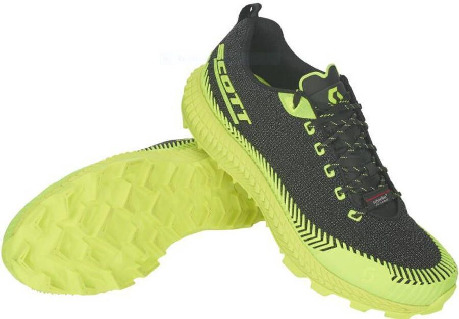 Scott Supertrac Ultra RC Zwart Geel Trailrunschoen
